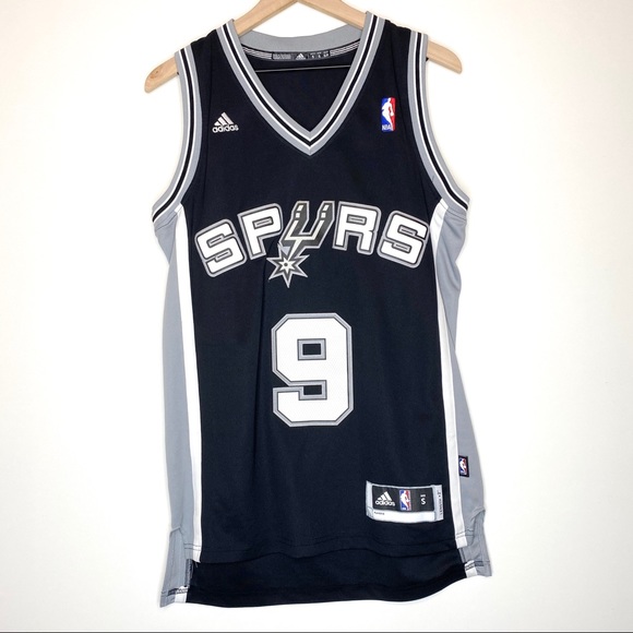 Adidas Black and Gray Spurs Tank Top - Picture 1 of 5